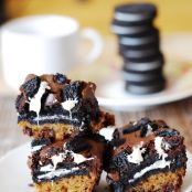 Slutty Brownies with White Chocolate Chips