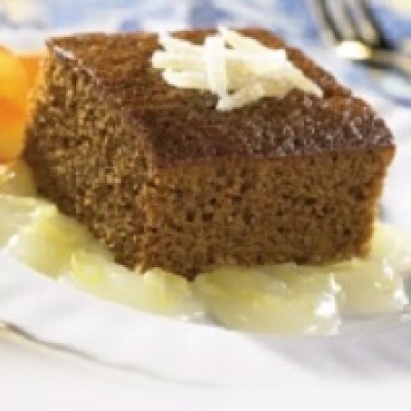 Gingerbread Cake with Lemon Sauce