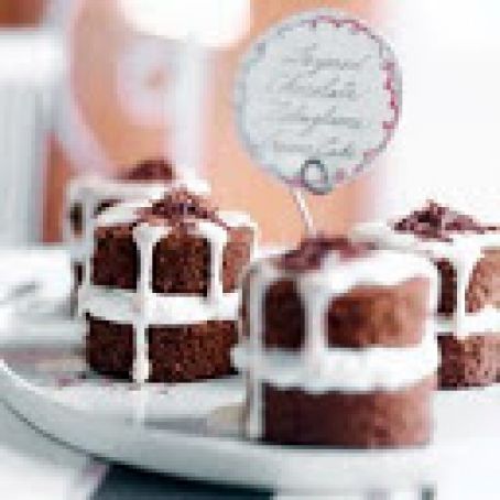 Layered Chocolate Zabaglione Cream Cakes