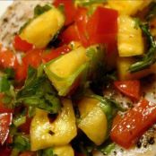 Honey Macadamia Mahi Mahi with Pineapple Relish