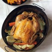 Apple Cider-Rosemary Roasted Chicken