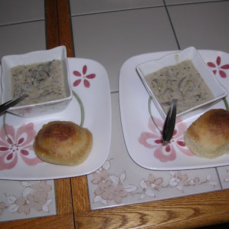 Cream of Mushroom & Leek Soup