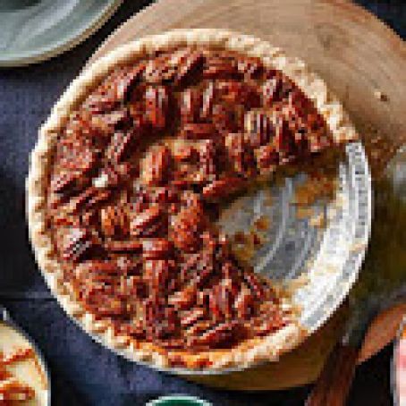 Pecan Pie with Bourbon Ice Cream