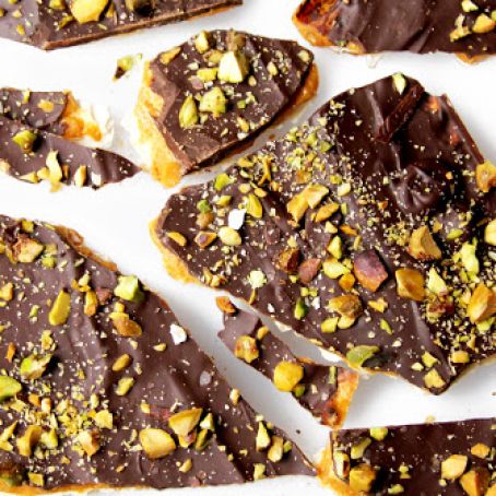 Dark Chocolate Matzo Brittle