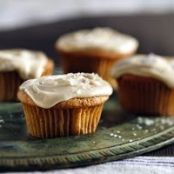 Spiced Apple Cupcakes with Caramel Frosting