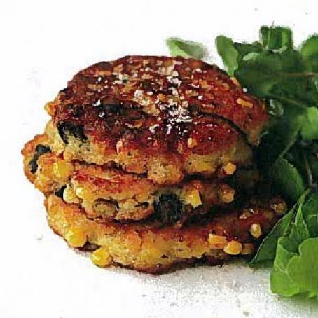 Corn and Shitake Fritters