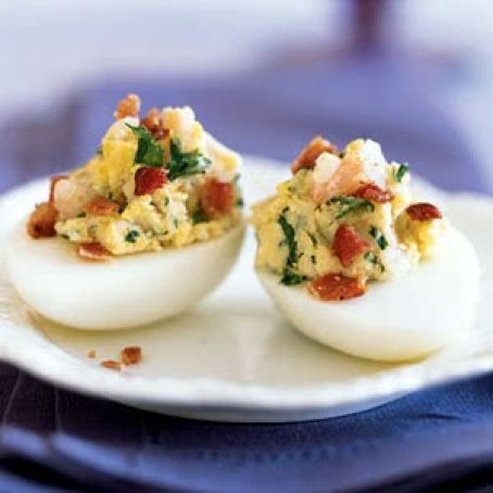 Shrimp-and-Bacon Deviled Eggs