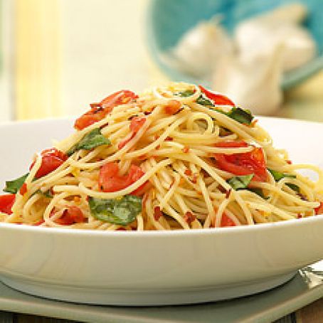 Angel Hair Pasta and Tomatoes