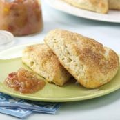 Ricotta Scones with Rhubarb-Orange Compote Recipe