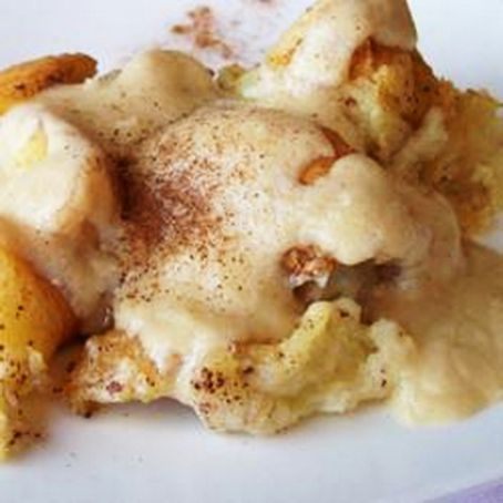 Best Bread Pudding with Vanilla Sauce