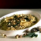 Pumpkin Ravioli with Sage and Toasted Hazelnuts
