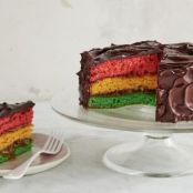 Italian Rainbow Cookie Cake