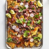 Green Chile Steak Nachos