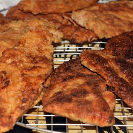Pan Fried, Double Dipped, Honey Garlic Glazed Chicken