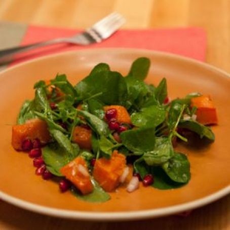 Butternut Squash and Watercress Salad with Champagne Vinaigrette