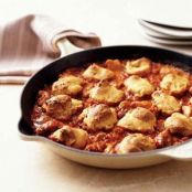 Chicken Goulash with Biscuit Dumplings