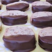 PECAN COOKIES - CHOCOLATE DIPPED