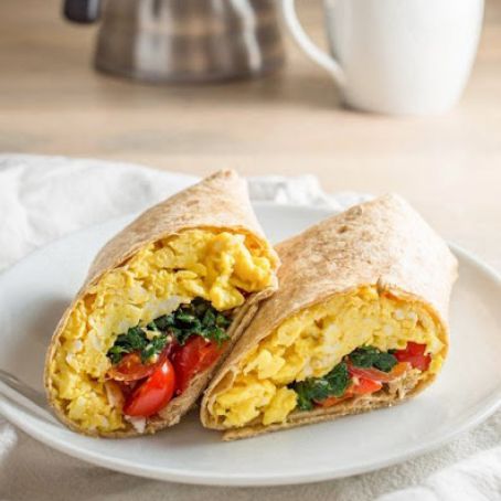 Spinach Feta Breakfast Wraps