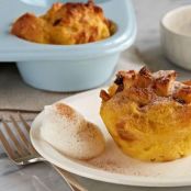 Eggnog-Panettone Bread Pudding