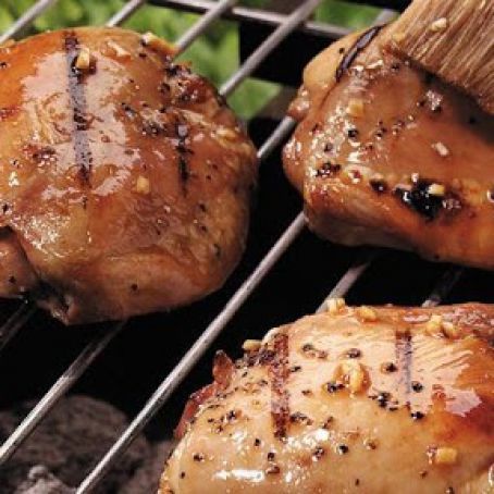 Honey-Glazed Grilled Chicken Thighs