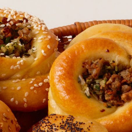 Sausage-Filled Pogaca Rolls