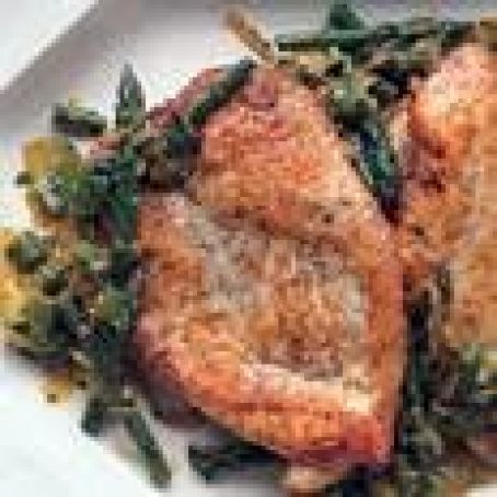 Chicken,with Asparagus and gremolata