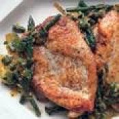 Chicken,with Asparagus and gremolata