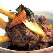 WINE BRAISED LAMB SHANKS