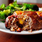 Mini BBQ Cheddar Meatloaves