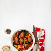 Meatballs with Sauteed Veggies