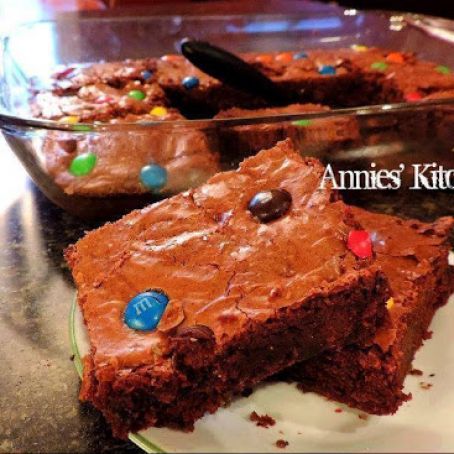 Double Chocolate M&M Brownies