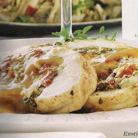 Exotic Mushroom-Stuffed Turkey Breast