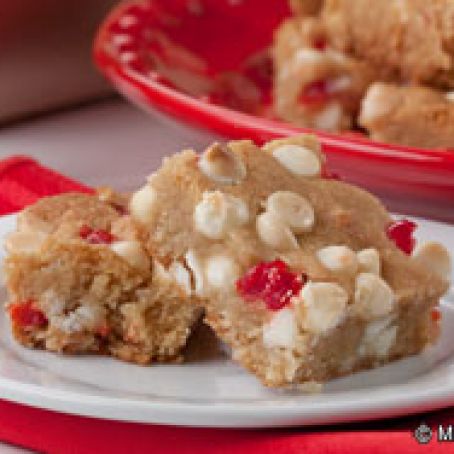 White Chocolate Cherry Bars