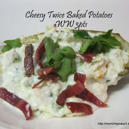 Cheesy Twice Baked Potatoes (WW 3pts)