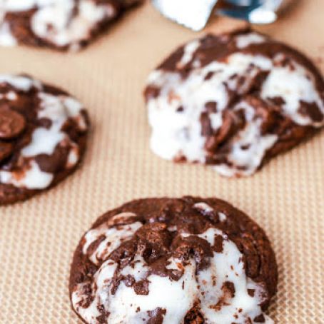 York Peppermint Patty Fudge Cookies
