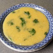 Cornmeal Spinach Soup