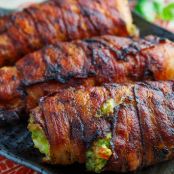 Bacon Wrapped Guacamole Stuffed Chicken on Closet Cooking