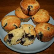 Aunt Mary's Blueberry Muffins