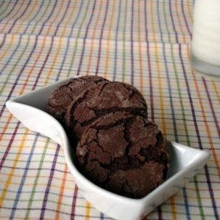 Chocolate lace cookies