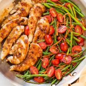 One Pan Balsamic Chicken and Veggies