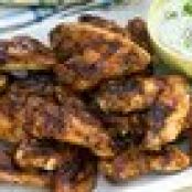 Grilled Chicken WIngs with Chipotle Hot Sauce