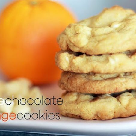 White Chocolate Orange Cookies