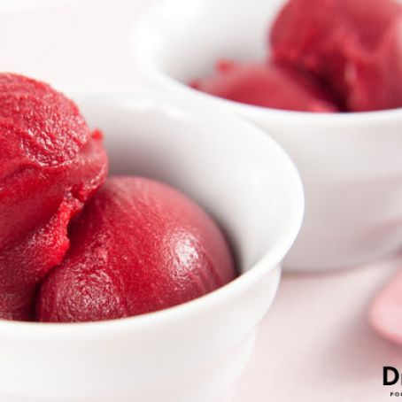 Lemon Raspberry Sorbet