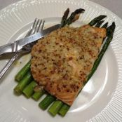 Garlic Parmesan Salmon w/ Asparagus