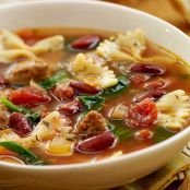 Italian Style Soup with Turkey Sausage