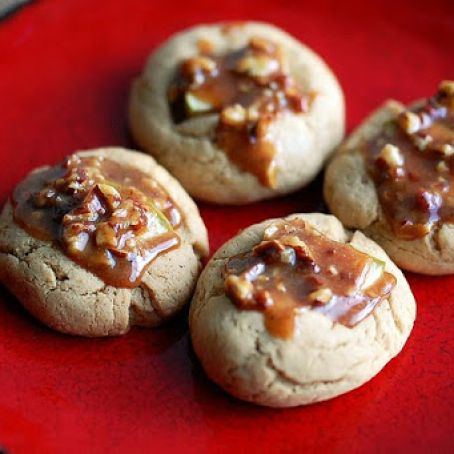 Caramel Apple Thumbprints