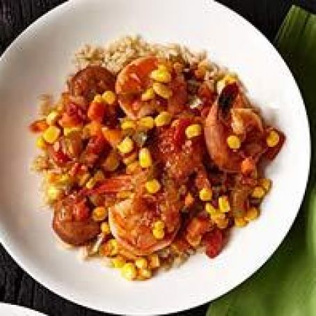 Creole Sausage and Shrimp