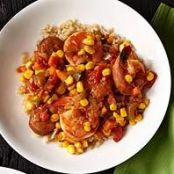 Creole Sausage and Shrimp