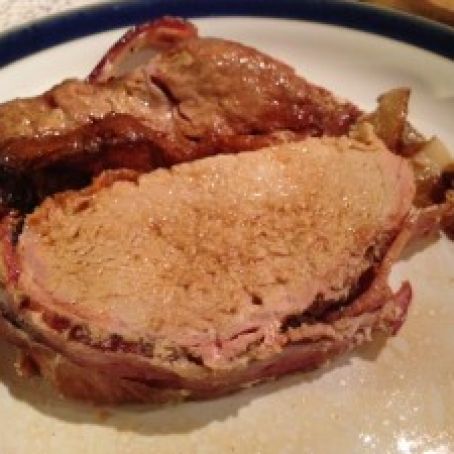 Bacon-Herb Wrapped Pork Tenderloin