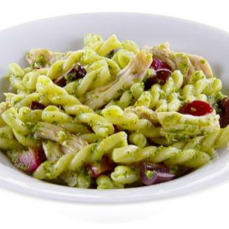 Gemelli with Kale Pesto and Olives (Giada)
